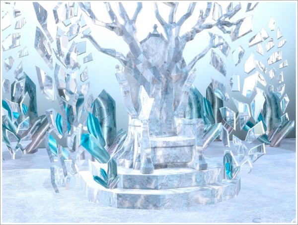 SIMS 4 замок снежной королевы
