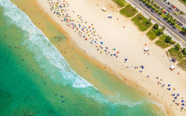 Пляж сверху