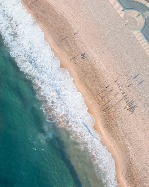 Пляж вид сверху