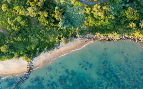 Береговая линия вид сверху