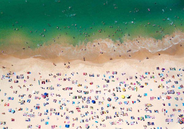 Пляж с высоты птичьего полета