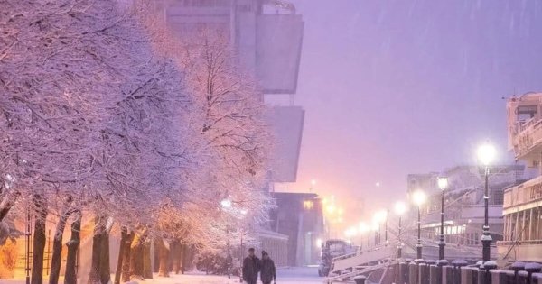 Снег в Ростове на Дону