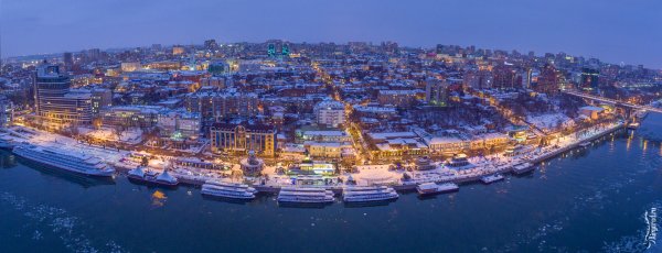 Набережная Ростова-на-Дону зима