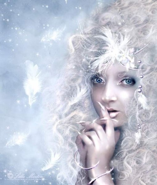 Сказочная девушка зима