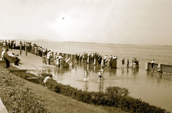 Куйбышев набережная Волги 50-е годы