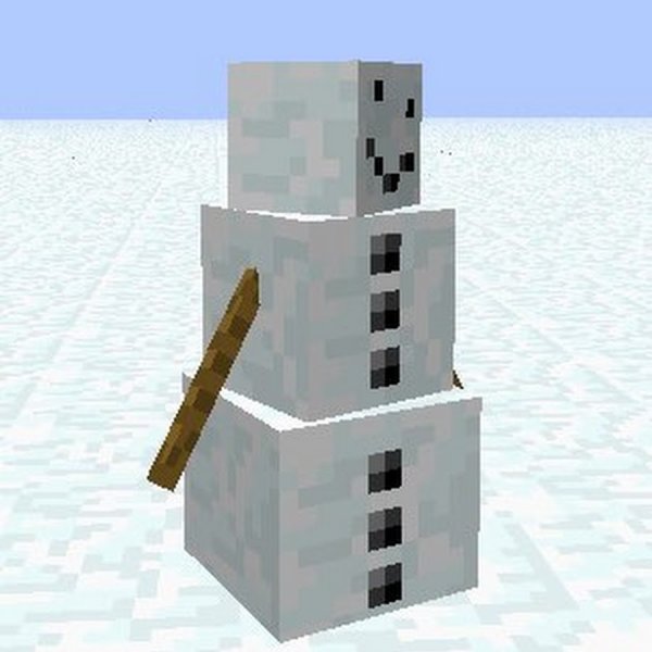 Майнкрафт снежный голем МУТАНТ