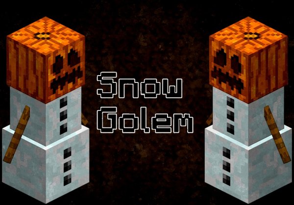 Minecraft снежный голем