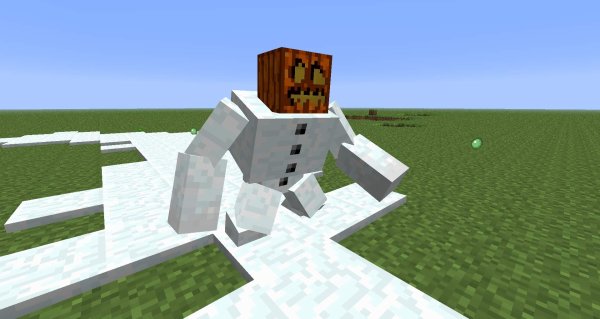Майнкрафт снежный голем МУТАНТ