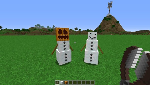 Снежный голем майнкрафт