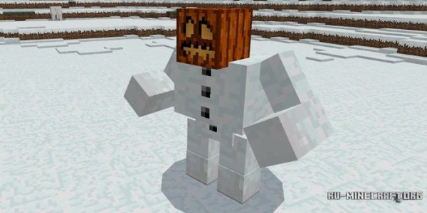 Снежный голем в МАЙНКРАФТЕ