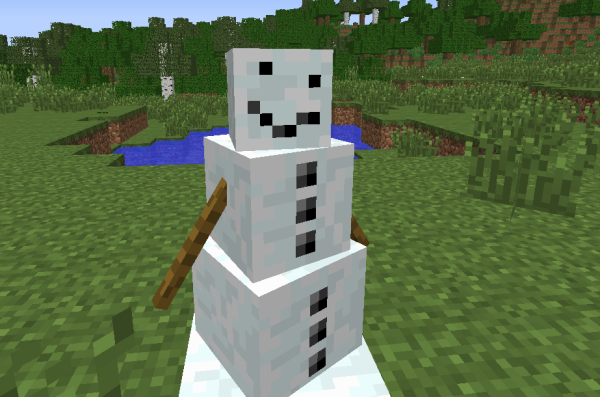 Снежный голем в МАЙНКРАФТЕ