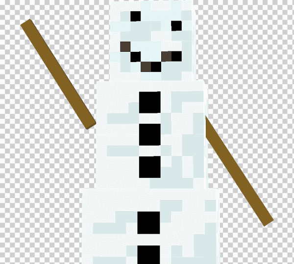 Голова снеговика в МАЙНКРАФТЕ