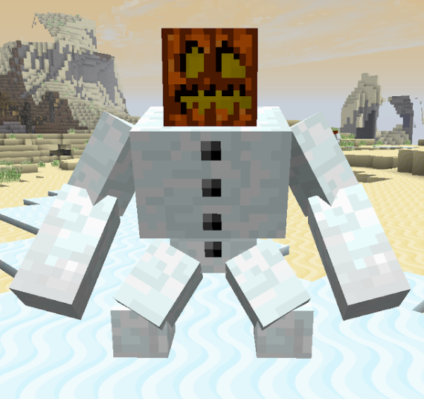 Майнкрафт Снеговик МУТАНТ