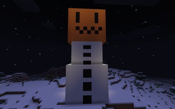 Снеговик из майна