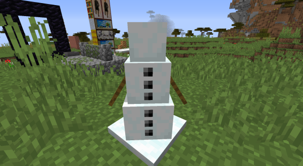 Майнкрафт снежный голем 90x90
