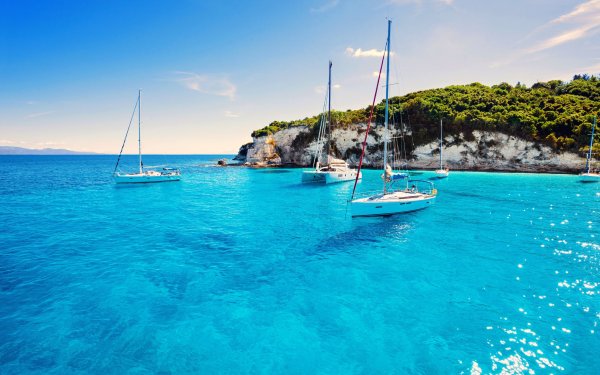 Голубая Лагуна, остров Керкира Греция.