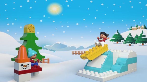 Лего дупло зимний праздник Санты