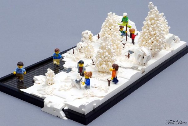 LEGO Snow Canon with Power Generator