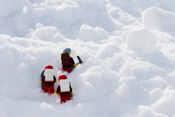 Лего снегопад