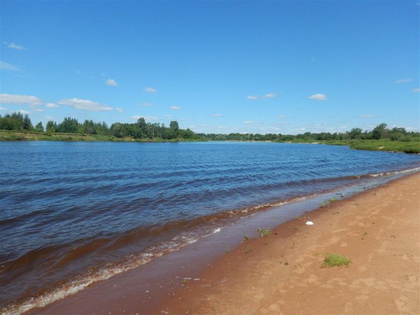 Пляж в Нижнем Новгороде на Волге