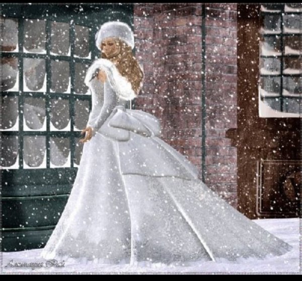 Сказочная леди зимой