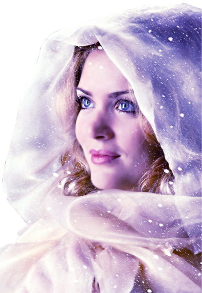 Девушка зима для фотошопа