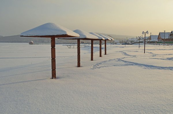 Российские пляжи зимой