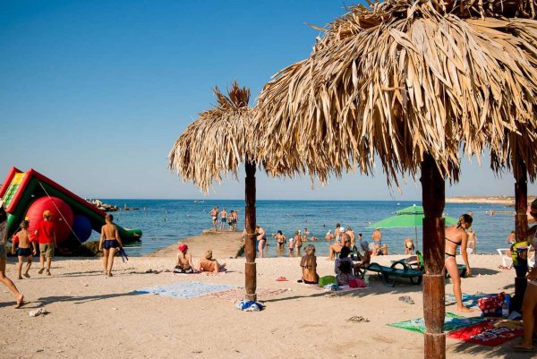 Крым Черноморское пляж Ребзик