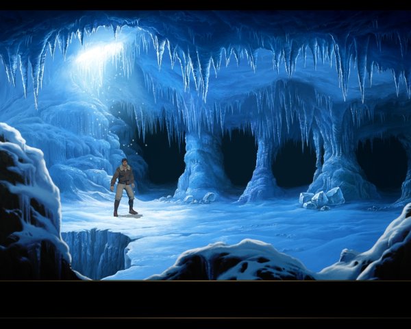 Ледяная пещера фэнтези