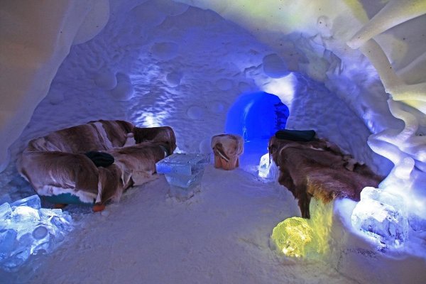 Иглу жилище эскимосов внутри