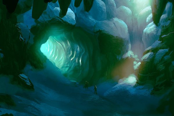 Ледяная пещера фэнтези