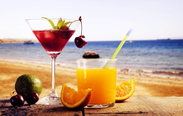 Напитки на пляже