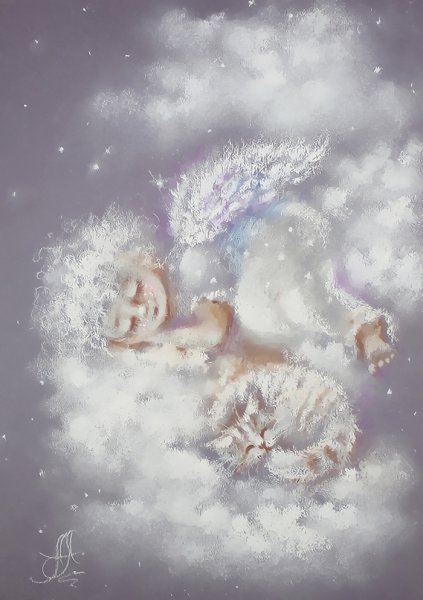 Логинова Аннет картины ангелов