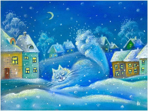 Зимняя фантазия рисунок