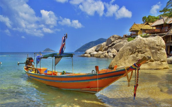 Море лодка тропики