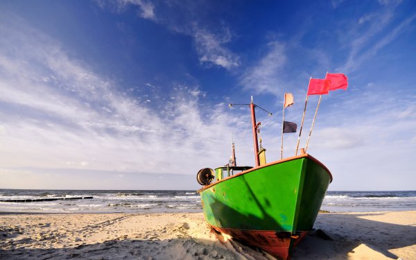 Море пляж лодка