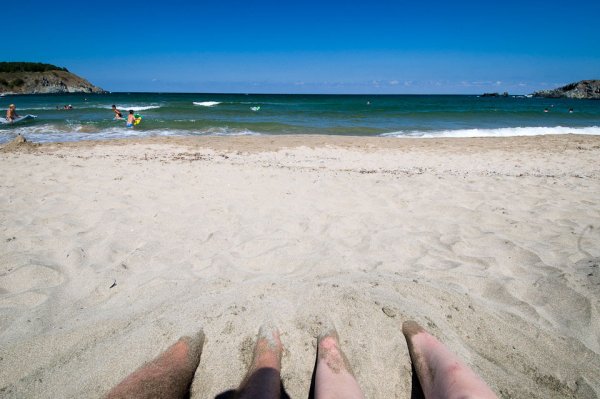 Пляж от первого лица