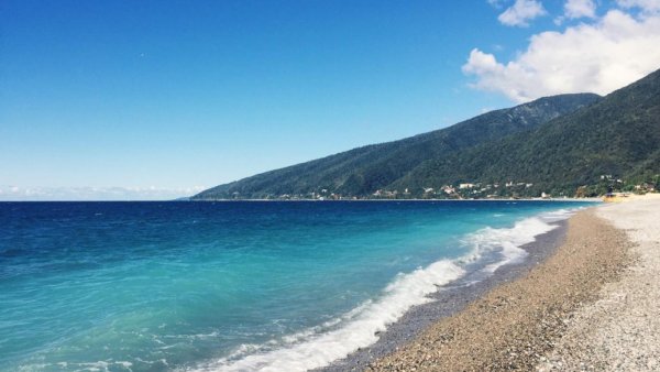 Пляж Гагра Абхазия