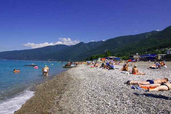 Пляж Гагра Абхазия