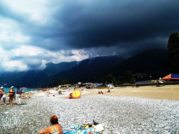 Пляж Гагра Абхазия