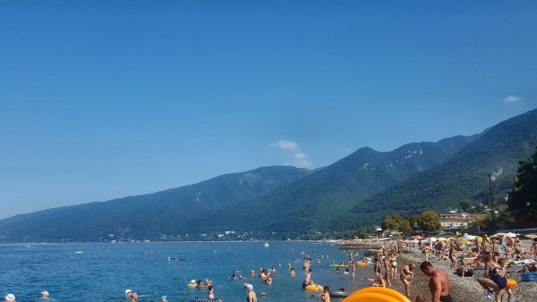 Пляж Гагра Абхазия 2021