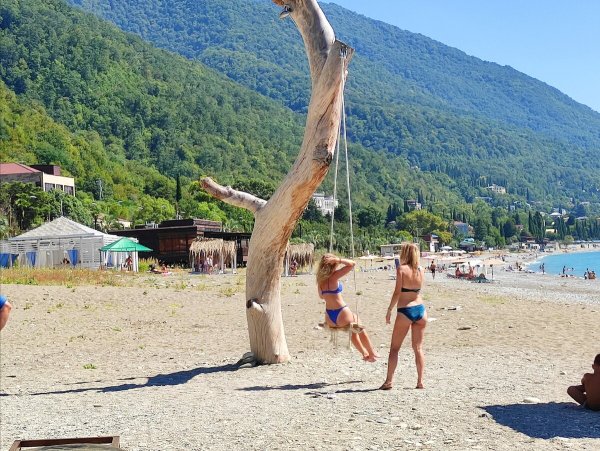 Пляж Гагра Абхазия