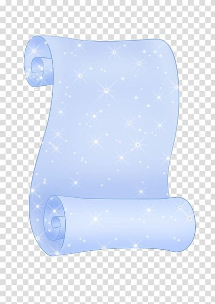 Новогодний свиток на прозрачном фоне