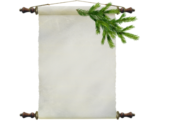 Свиток с новогодним поздравлением