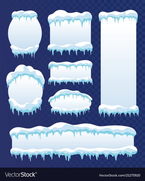 Ледяная рамка вектор