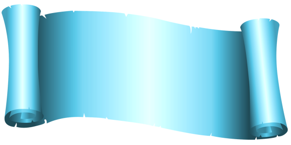 Свиток голубого цвета