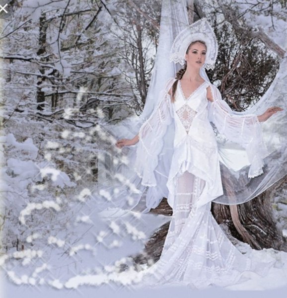 Белоснежная красавица зима