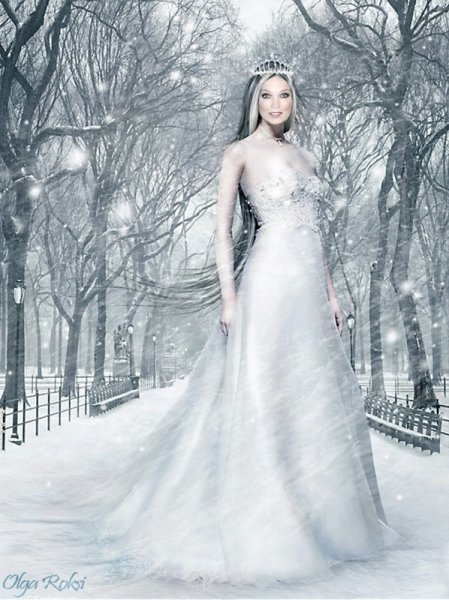 Девушка зима Королева