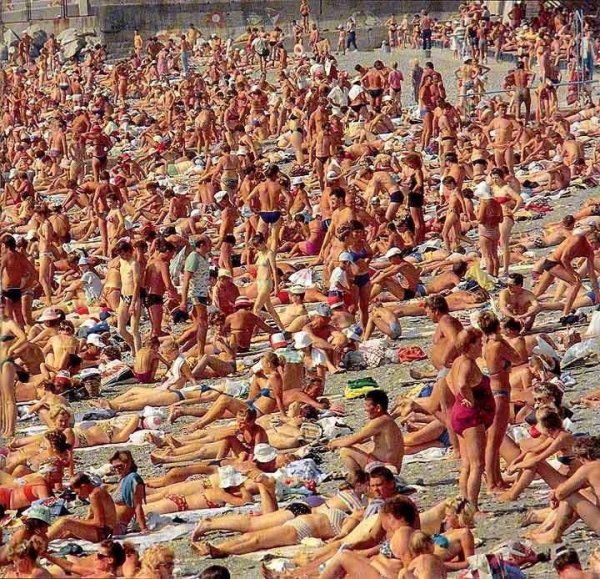 Пляж во времена СССР
