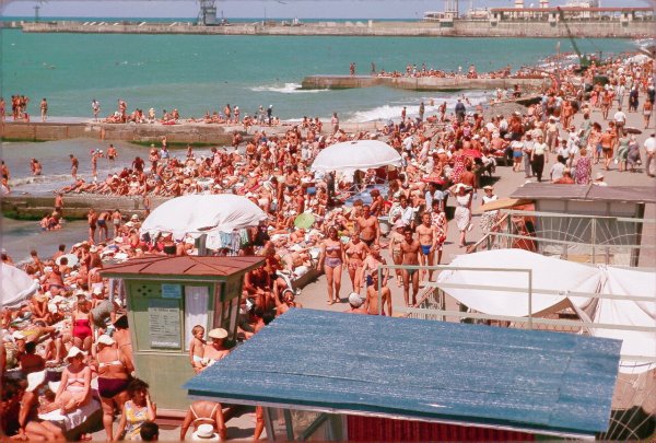 Пляж Сочи 80-е